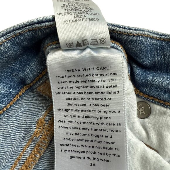 Good American Good Legs Straight Jeans in Indigo614 Size 27 - Picture 9 of 13